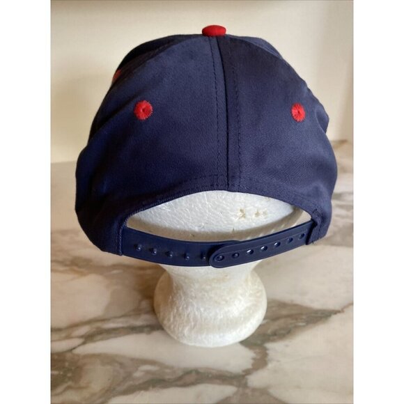 Blue Red Houston Space Center Hat Cap Adjustable Vintage 1990's - Picture 3 of 7